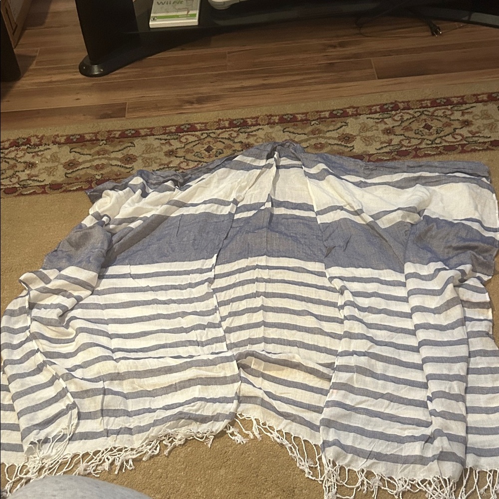 Striped Blue and White kimono
